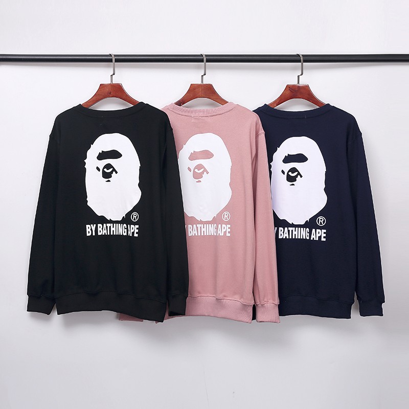 Bape Classic Sweatshirt 3 Colors Black Pink Blue M~2XL 8B173XC242